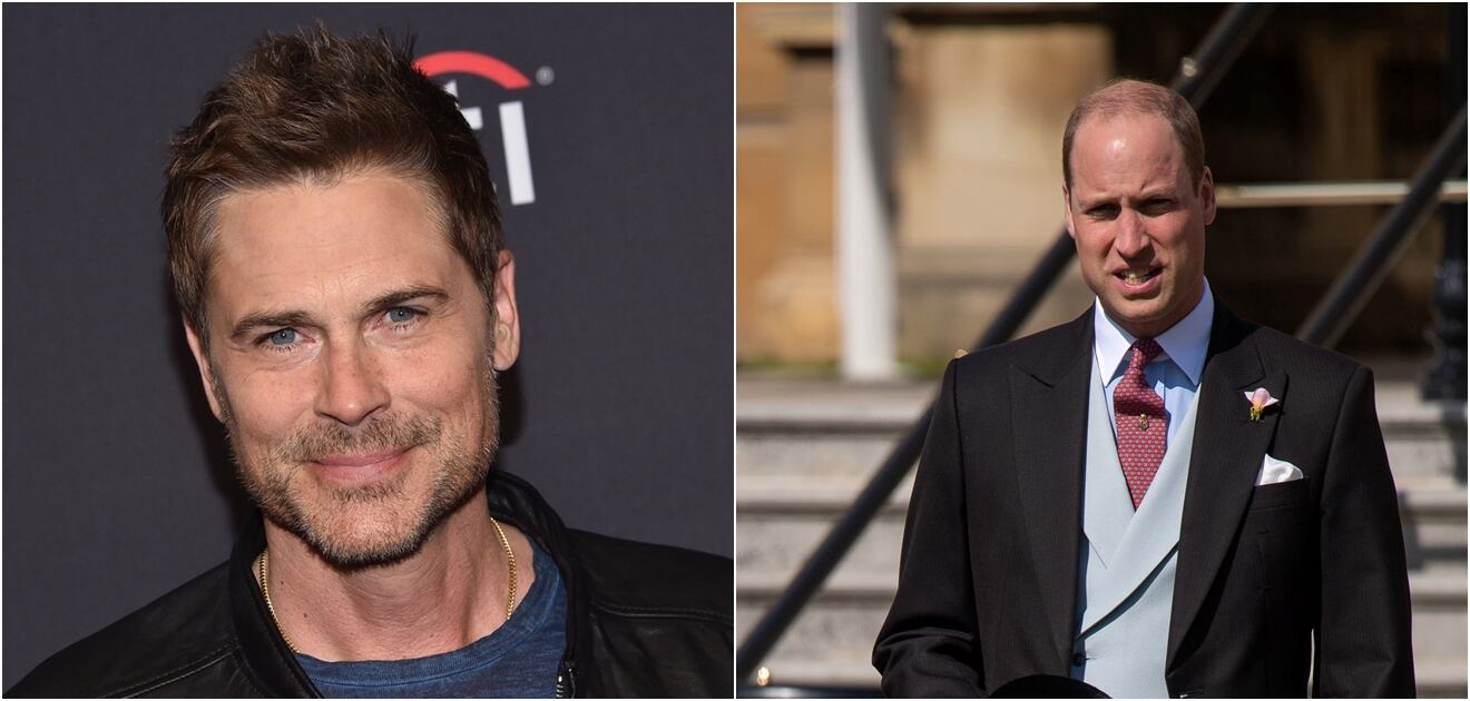 Rob Lowe se burla de la calvicie del príncipe William
