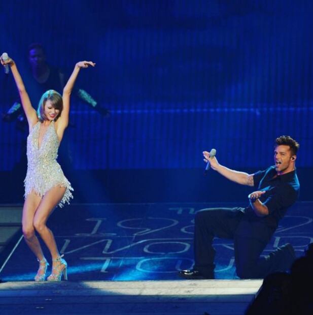 Ricky Martin acompañó a Taylor Swift en el escenario