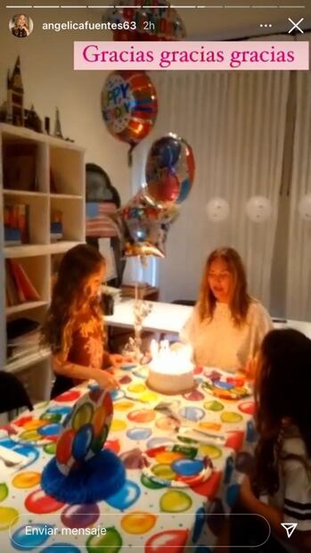 Angélica Fuentes: Así la celebran sus hijas en su cumpleaños