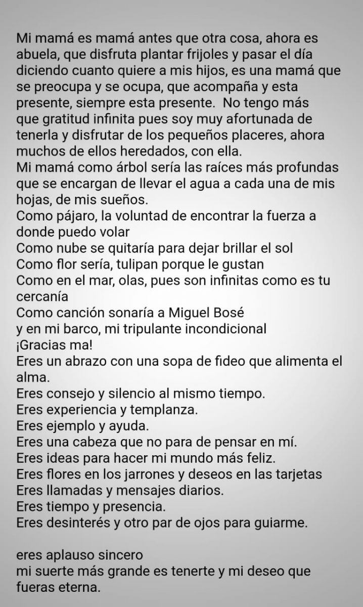 Carta de amor: Paola Albarrán, Ana Tejeda, Pamela Hamui y Bernie Noval escriben a mamá