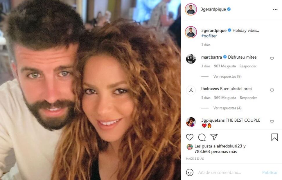 Gerard Piqué, pareja de Shakira, se quita la barba y sorprende a todos