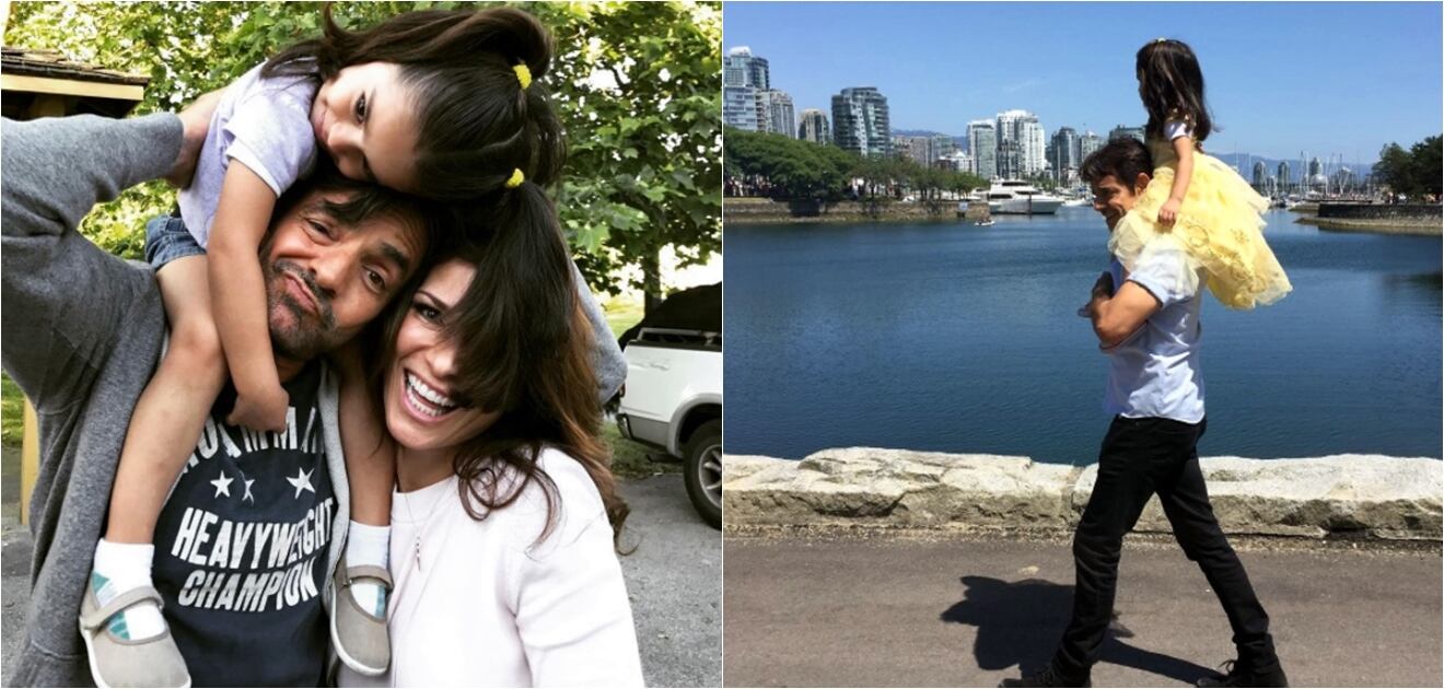 <p>Así sorprendieron Aitana Derbez y Alessandra Rosaldo a Eugenio Derbez.<strong> (Fotos: Instagram)</strong></p>
