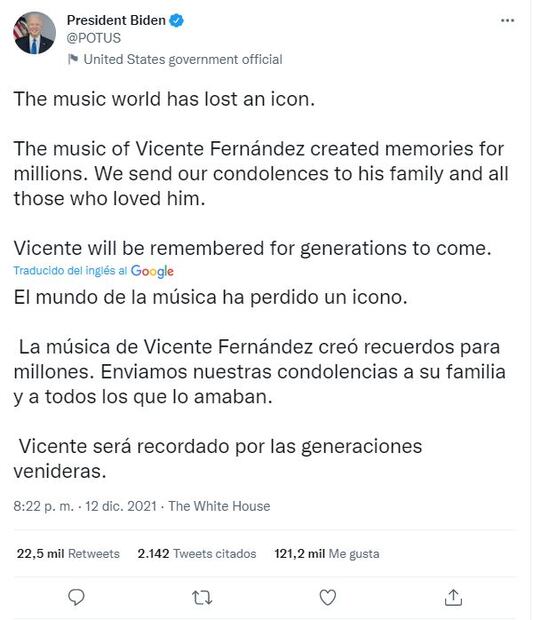 Alex Fernández canta en la IX Cumbre de las Américas en Estados Unidos