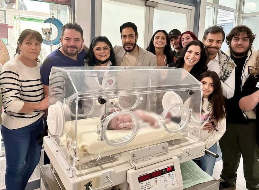El reencuentro de Eugenio Derbez y Victoria Ruffo en el nacimiento de Tessa, su nieta / Foto: Instagram