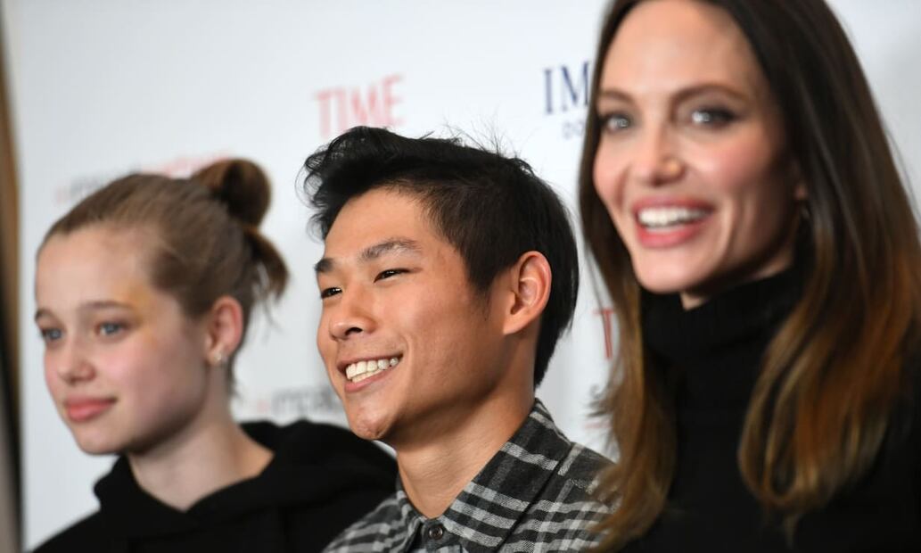 Angelina Jolie con sus hijos Pax Thien y Shiloh / Foto: Getty Images