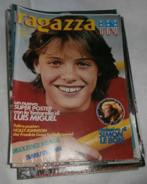 La portada de la revista italiana para la que posó Luis Miguel