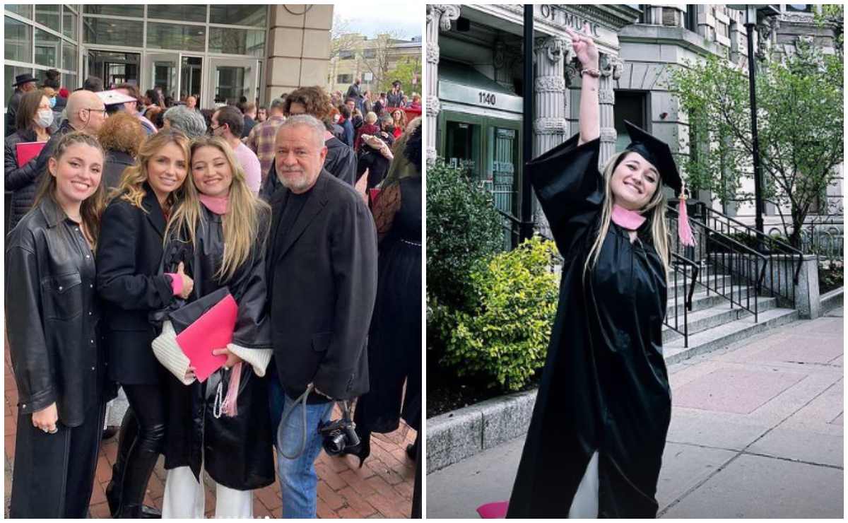 Fernanda, hija de Angélica Rivera, se gradúa de Berklee rodeada del cariño de su familia