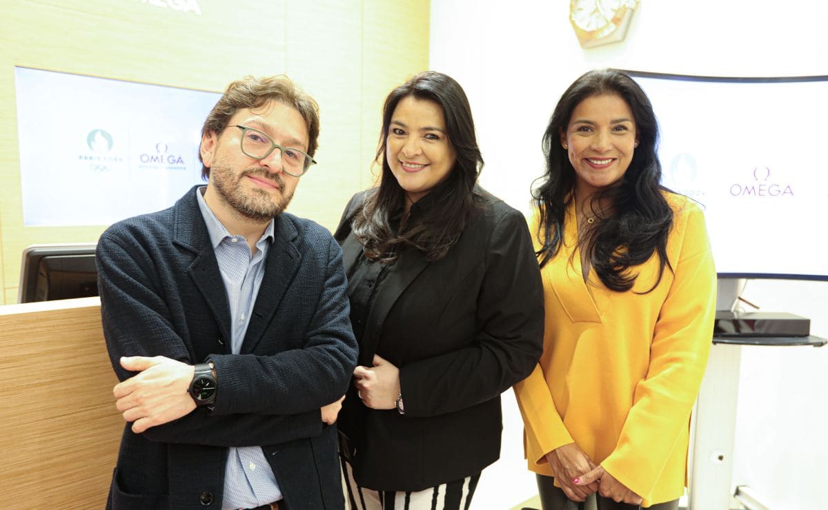 Izaskun Esquinca, Erika Jimenez y Sandra Barradas en la celebración de OMEGA para Osmar Olvera y Gaby Agundez, atletas mexicanos de París 2024 / Foto: Arturo Quintero