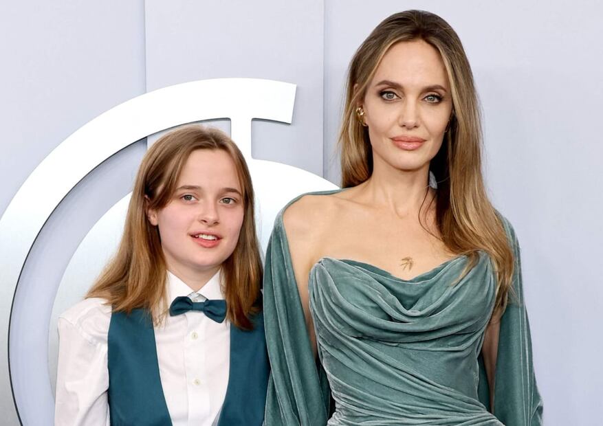 Angelina Jolie y su hija Vivienne Jolie en la edición 77 de los Premios Tony en Nueva York / AP