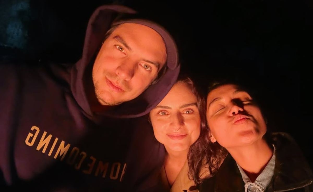 Vadhir Derbez, Aislinn Derbez y Jessica Marmolejo / Foto: Instagram @marmolviejo