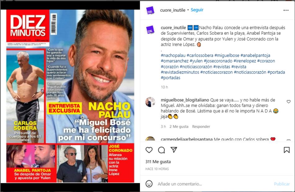 Miguel Bosé y Nacho Palau vuelven a estar en contacto