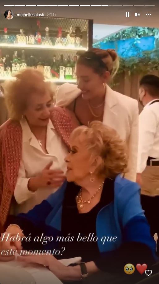 Silvia Pinal y Michelle Salas se reencuentran en la Ciudad de México