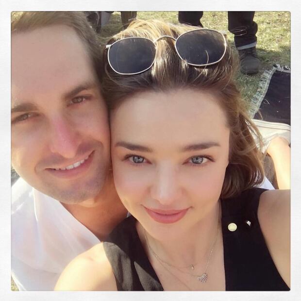 Foto: Miranda Kerr y Evan Spiegel, fundador de Snapchat, esperan a su segundo hijo