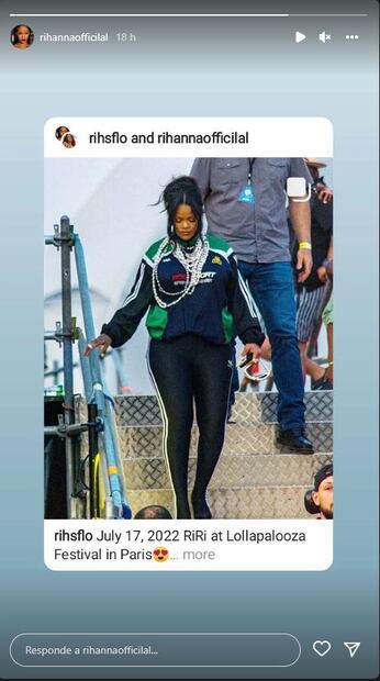 Rihanna presume su figura con unos leggings ajustados de Adidas a 2 meses del nacimiento de su bebé