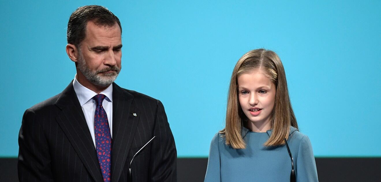 <p>El rey Felipe y la princesa Leonor. Fotos: EFE, AFP, Reuters y AP</p>
