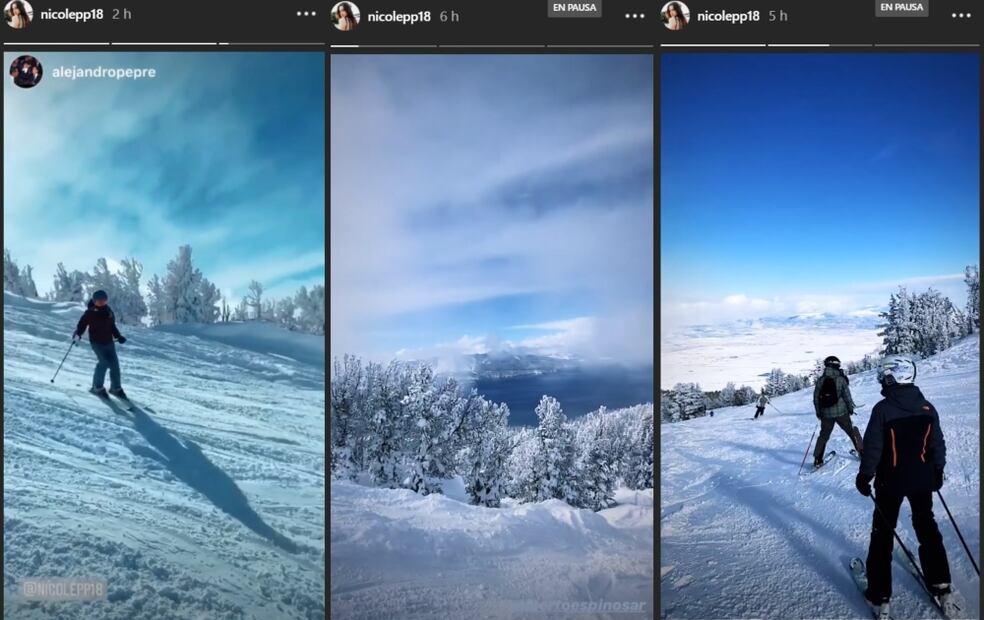Paulina, Nicole y Alejandro Peña se divierten como niños en la nieve 