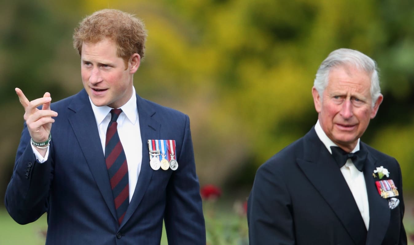 El príncipe Harry con el rey Carlos III en 2015 / Foto: Getty Images