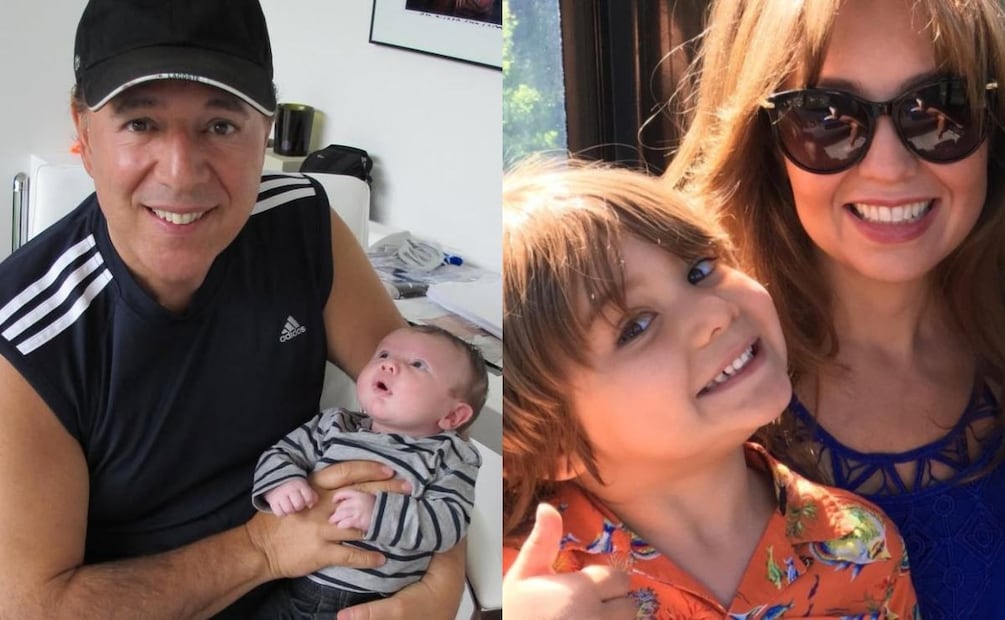 Tommy Mottola y Thalia junto a su hijo Matthew Alejandro / Fotos: Instagram @thalia