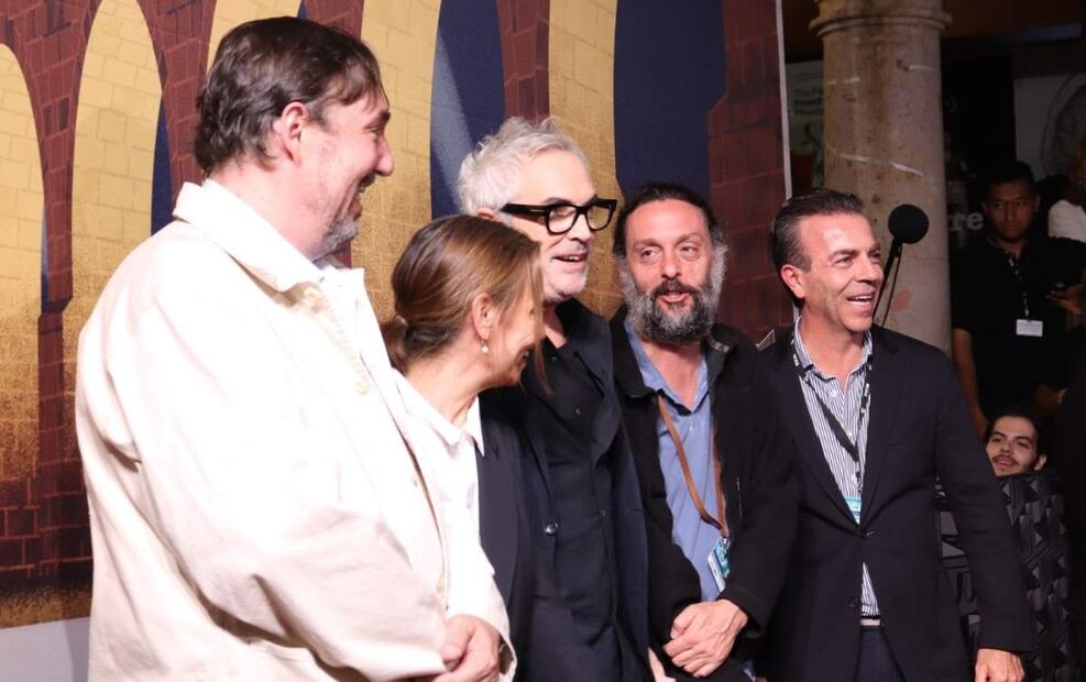 Alfonso Cuaron junto a  Alejandro Ramírez, Cuauhtémoc Cárdenas Batel y Daniela Michel. / Foto: Leonor Reyes