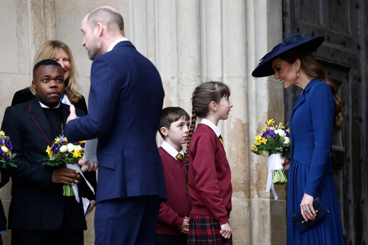 Príncipe William y Kate Middleton en Commonwealth Day / Foto: AFP