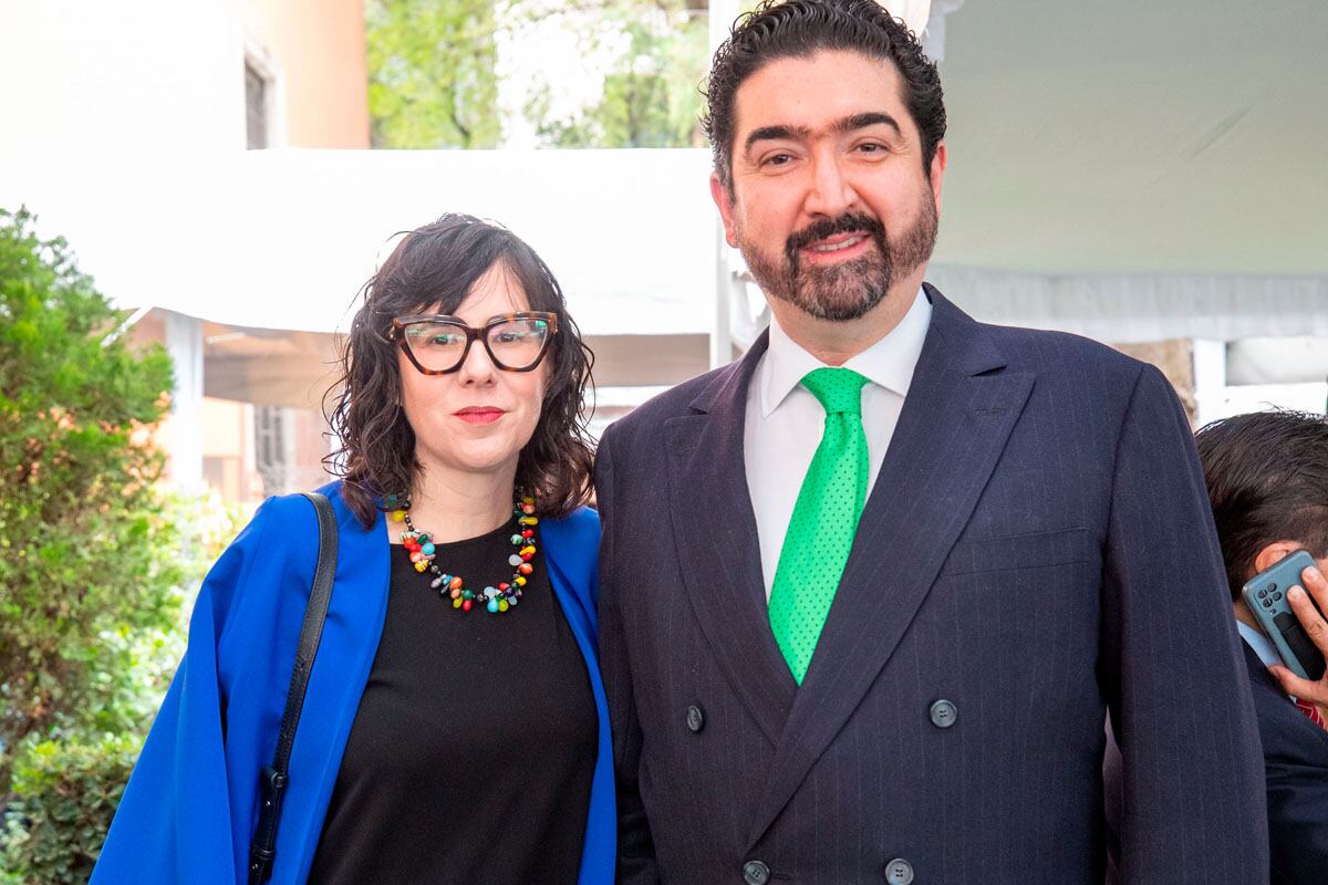 Mónica Mijares y Rafael Tovar López Portillo. (Foto: Edgar Silva Fuentes S.)