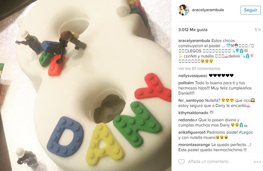 Así festejó Aracely Arámbula el cumpleaños de su hijo Daniel