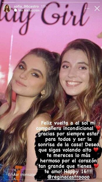 Regina Castro, hija de Angélica Rivera cumple 16 años