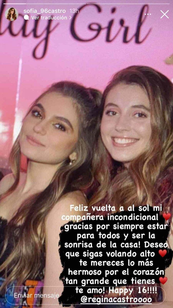 Regina Castro, hija de Angélica Rivera cumple 16 años