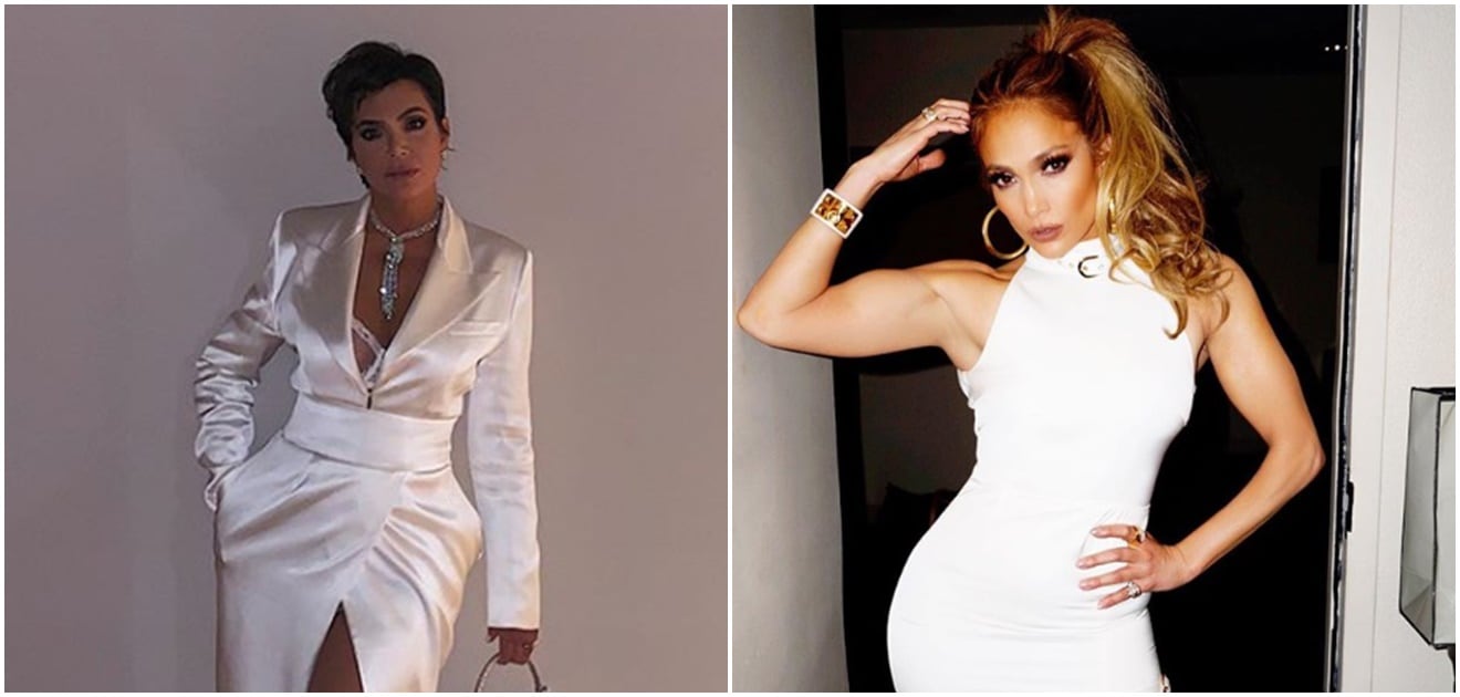 Kris Jenner llevó el vestido que usó JLo a la boda de Jennifer Lawrence