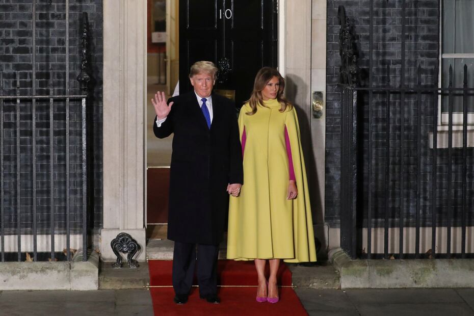 Kate Middleton y Melania Trump magníficas y juntas en el Palacio de Buckingham 