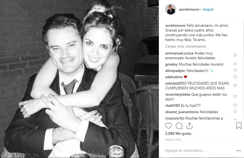 Aurelio Nuño y María Aliaga se convertirán en papás por primera vez