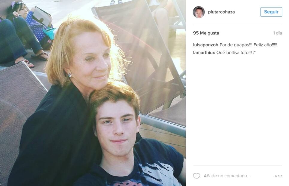 Plutarco Haza revela públicamente el rostro de su hijo Nicolás Haza Paleta 