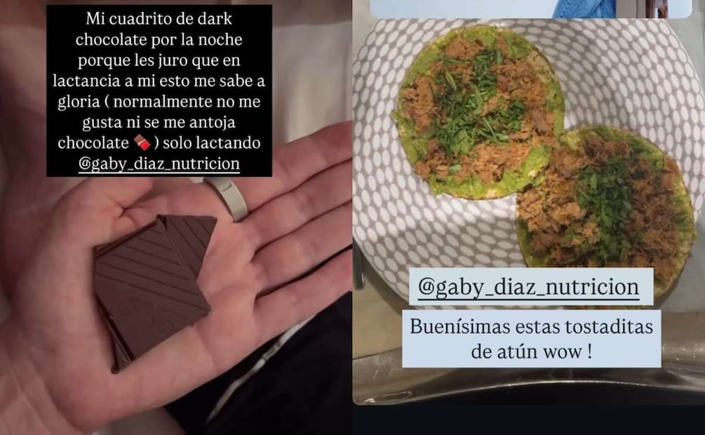 Ximena Navarrete compartió algunos detalles de su alimntación en su etapa postparto / Fotos: Instagram @ximenanr