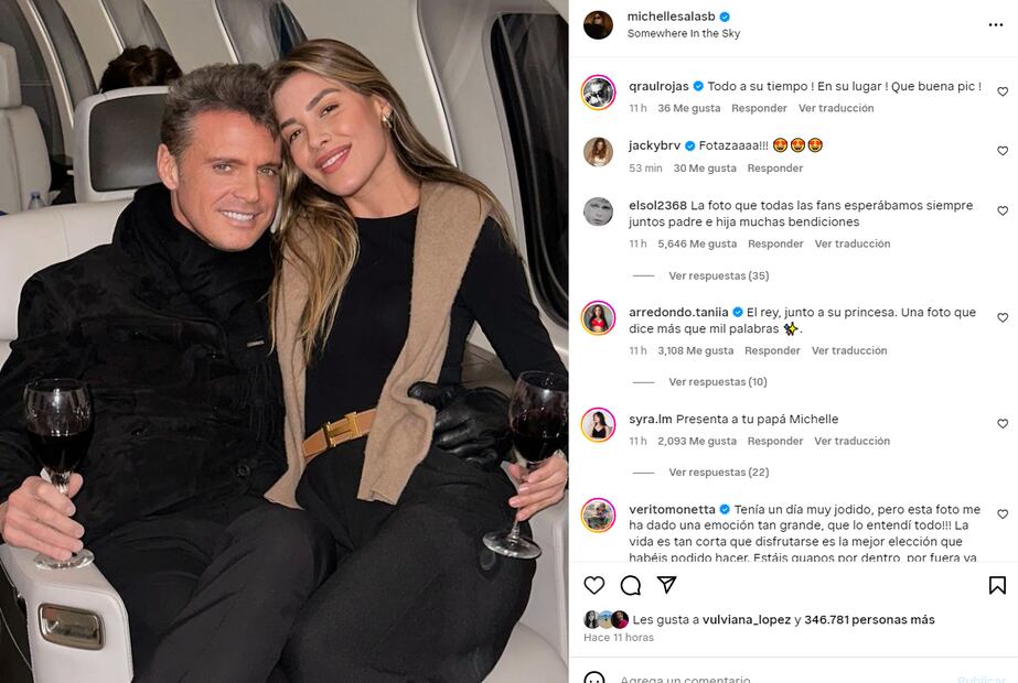 La foto más reciente de Luis Miguel y Michelle Salas / Foto: Instagram