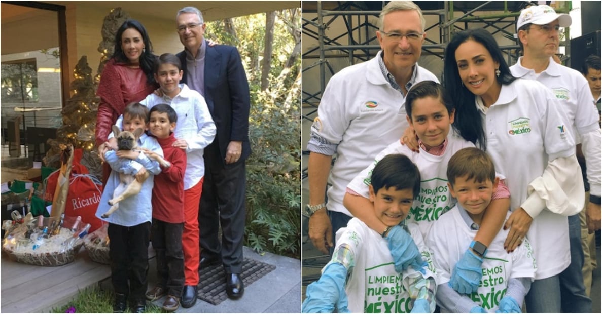 La familia de Ricardo Salinas Pliego, dueño de TV Azteca 