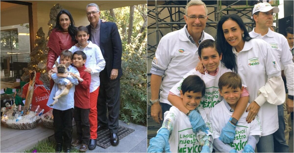 La familia de Ricardo Salinas Pliego, dueño de TV Azteca 