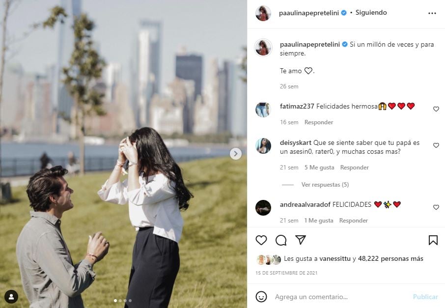 Paulina Peña y Fernando Tena celebran siete años de novios