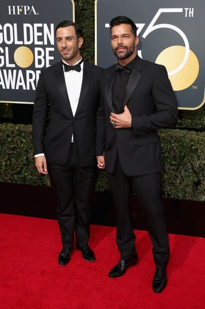 El amor se apodera de los Golden Globes: Las parejas en la alfombra roja