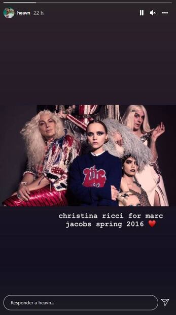 Embarazada, Christina Ricci modela para Marc Jacobs