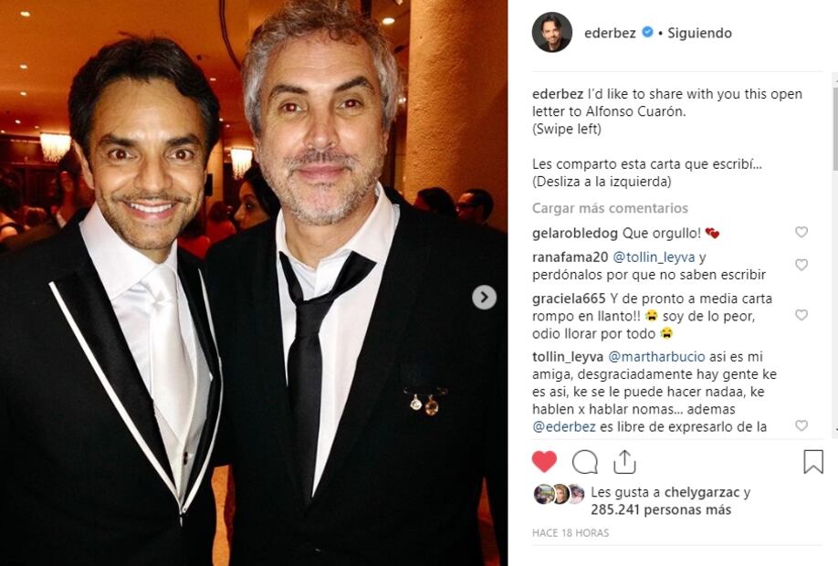 Eugenio Derbez recuerda el día que rechazó a Alfonso Cuarón