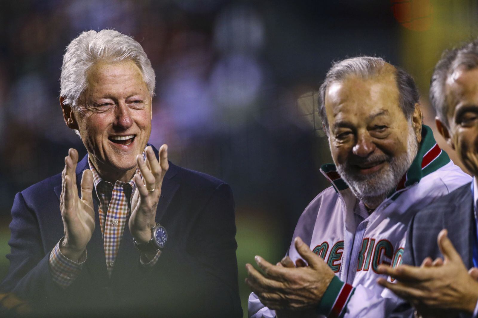 FOTOS: Carlos Slim y Bill Clinton inauguran la Serie del Caribe 2018