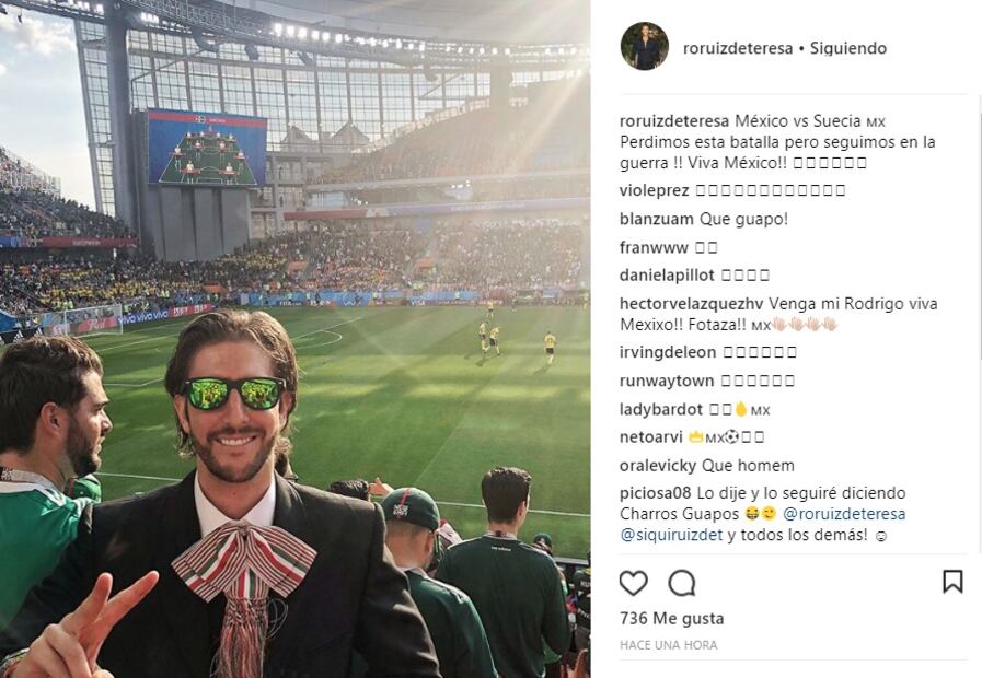 Los mexicanos famosos que estuvieron en el partido de México vs Suecia 