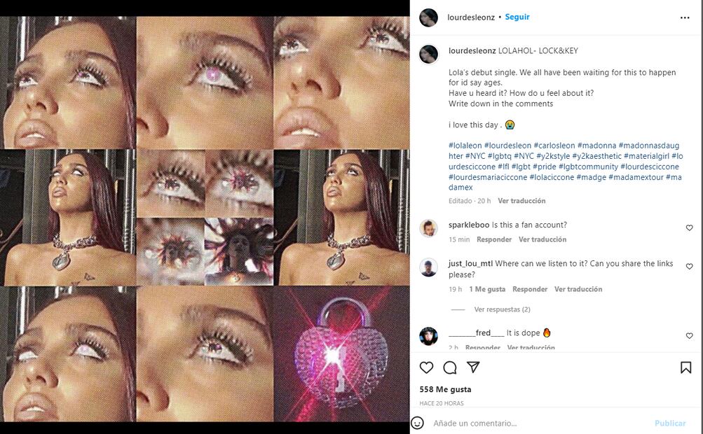 Lola León, hija de Madonna, incursiona en la música