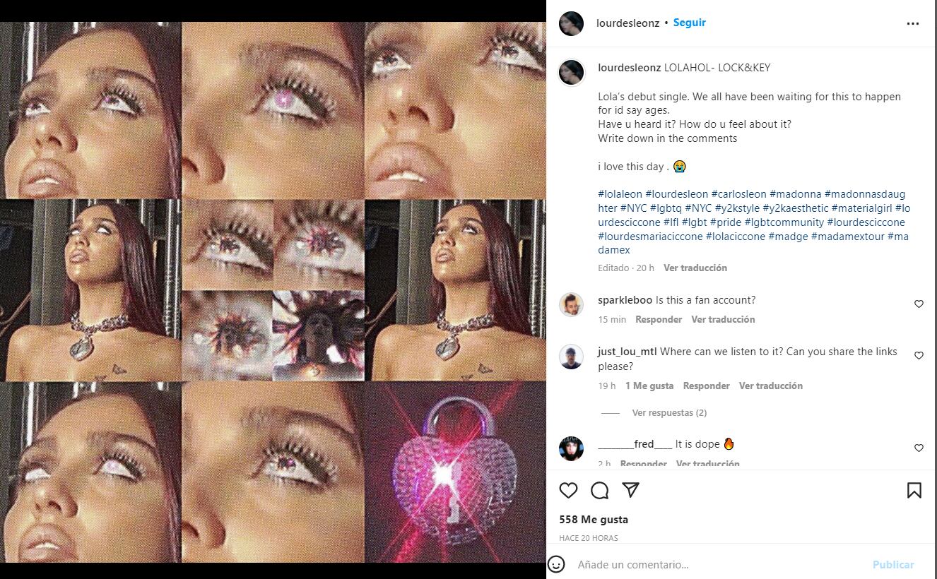Lola León, hija de Madonna, incursiona en la música