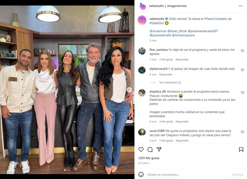 Juan Soler confirma que sale con la conductora Paulina Mercado