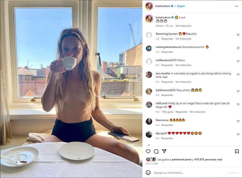 Kate Hudson nació en Los Ángeles, California el19 de abril de 1979 / Instagram