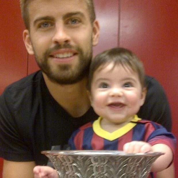 Las mejores fotos de Gerard Piqué y sus hijos Milan y Sasha 