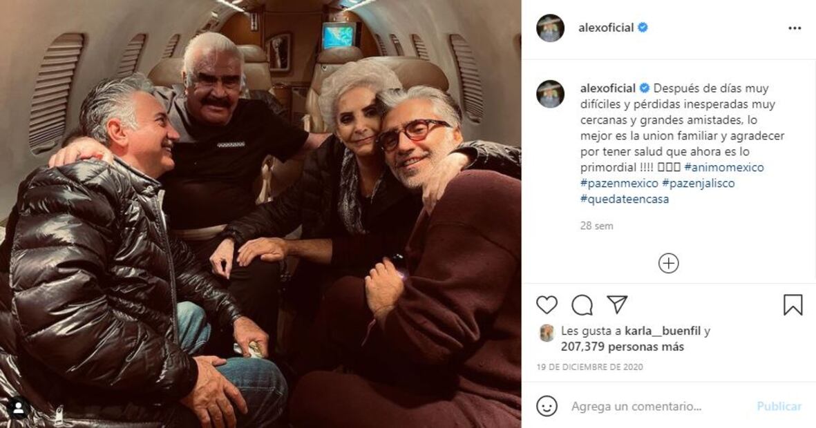 Vicente Fernández manda mensaje en video desde el hospital