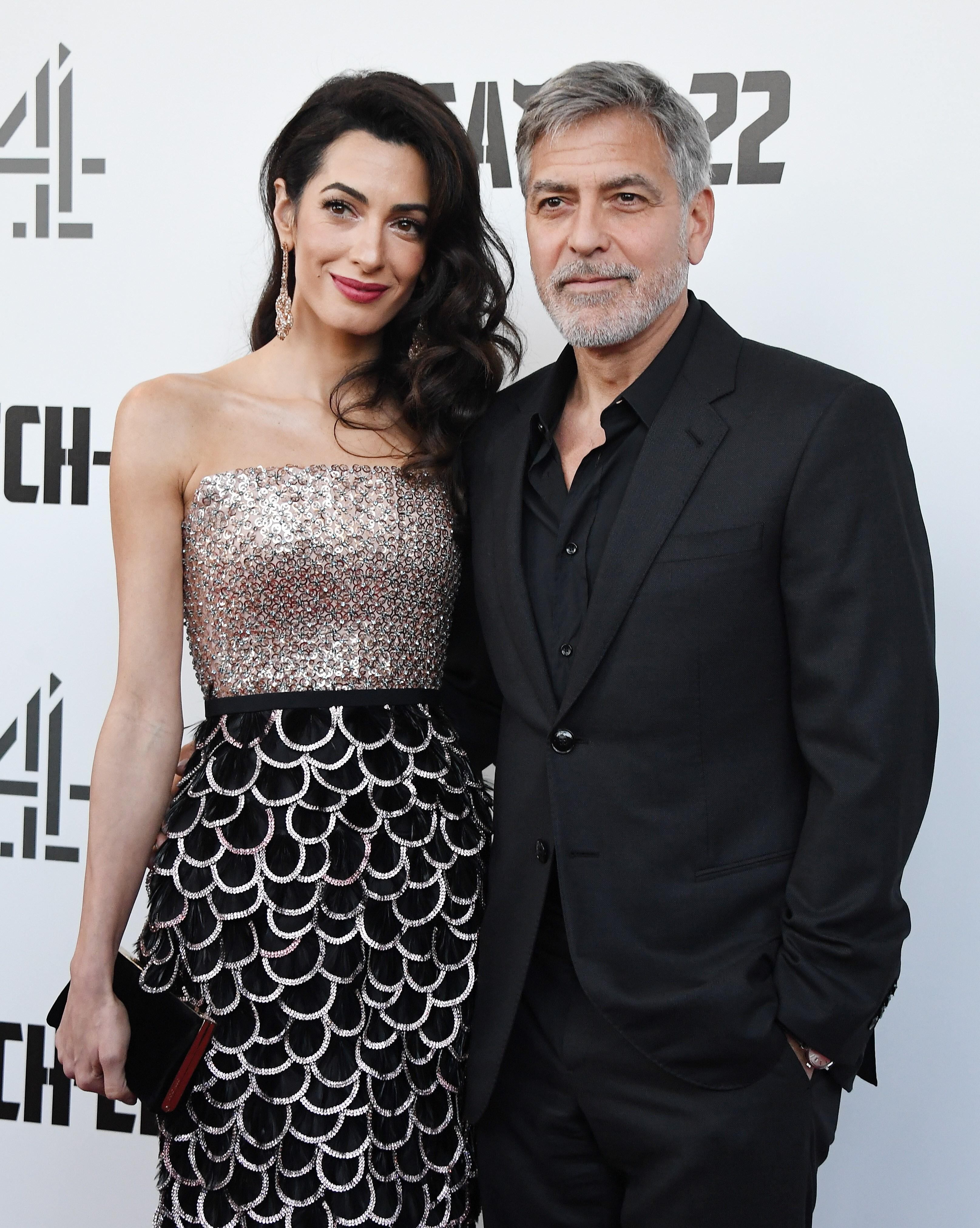 George Clooney y Amal Clooney/EFE.