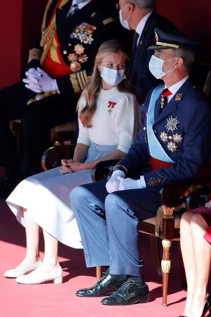 La princesa Leonor de Borbón luce sus primeros tacones en evento oficial